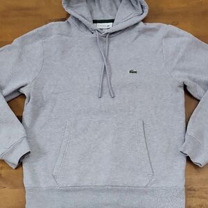 Lacoste Men's Light Gray Hoodie/ Mens Size Small